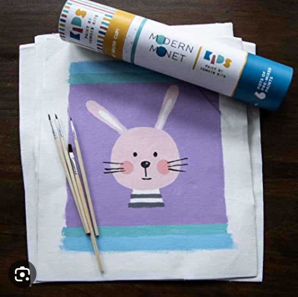 Modern Monet kids paint by number kit